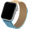 Beline pasek Apple Watch Steel42/44/45/49mm niebiesko-zloty blue/gold