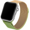 Beline pasek Apple Watch Steel42/44/45/49mm zielono-zloty green/gold