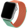 Beline pasek Apple Watch Steel42/44/45/49mm zielono-pomaranczowy green/orange