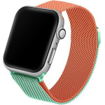 Beline pasek Apple Watch Steel42/44/45/49mm zielono-pomaranczowy green/orange