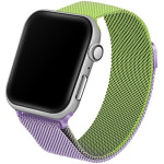 Beline pasek Apple Watch Steel42/44/45/49mm zielono-purpurowy green/purple