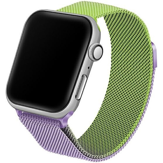 Beline pasek Apple Watch Steel42/44/45/49mm zielono-purpurowy green/purple
