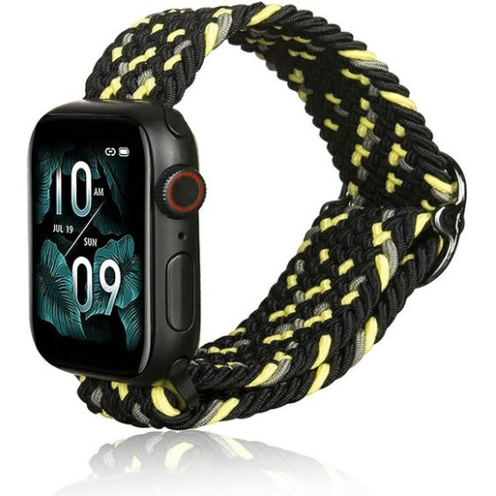 Beline pasek Apple Watch Textile38/40/41mm czarno-limonkowy black/lime