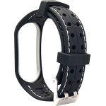 Beline pasek Mi Band 3/4 Smartczarno-bialy black/white