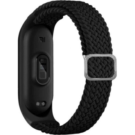Beline pasek Mi Band 3/4 Textileczarny/black