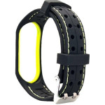 Beline pasek Mi Band 7 Smartczarno-limonkowy black/lime