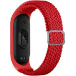 Beline pasek Mi Band 7/6/5 Textileczerwony/red