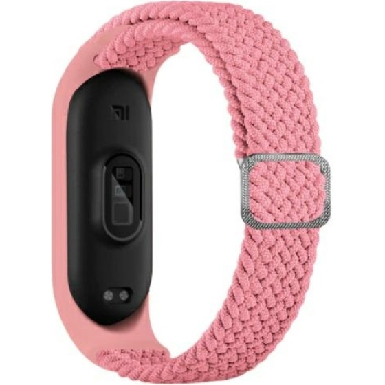 Beline pasek Mi Band 7/6/5 Textilepink/roz