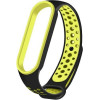 Beline pasek Mi Band 7/6/5czarny-zielony/black-green Design