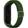 Beline pasek Mi Band 7/6/5 Textilezielony/green