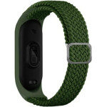 Beline pasek Mi Band 7/6/5 Textilezielony/green