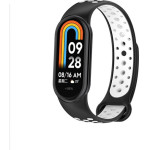 Beline pasek Mi Band 9/8 designczarno-bialy /black-white