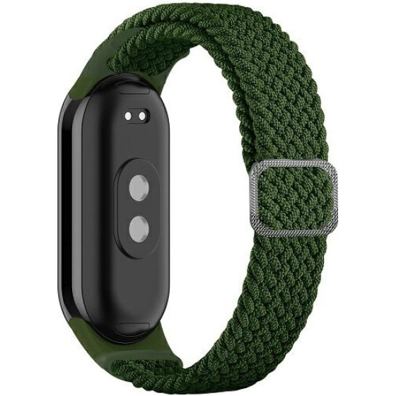 Beline pasek Mi Band 9/8 Textilezielony/green