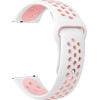 Beline pasek Watch 20mm Sport Siliconebialo-rozowy white/pink box