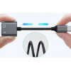 Beline Splitter Adapter USB-C to USB-C/Jack 3.5mm 60W black/black DAC - (BLNAA01)