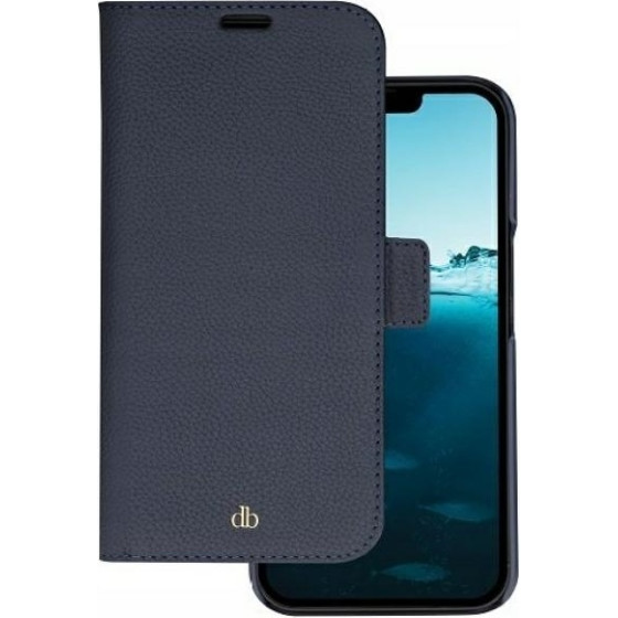 dbramante1928 Etui dbramante 1928 New York 2w1 Wallet do iPhone 14 niebieski/marine blue - (51959)
