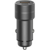 ENERGEA car charger 1xUSB+1xUSB-C PD-QC3.0 38W gunmetal Alu Drive PD20+ - (CAR-AD-D20)