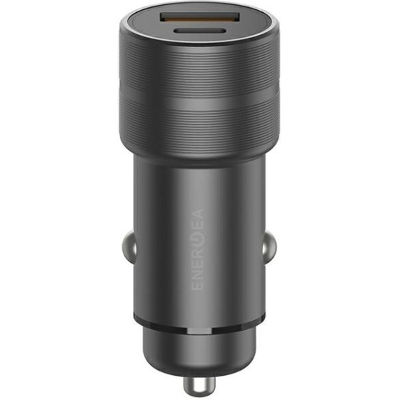 ENERGEA car charger 1xUSB+1xUSB-C PD-QC3.0 38W gunmetal Alu Drive PD20+ - (CAR-AD-D20)