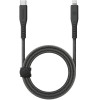 ENERGEA kabel Flow USB-C - LightningC94 MFI 1.5m black 60W 3A PD Fast Charge - (CBL-FLCL-BLK150M)