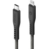 ENERGEA kabel Flow USB-C - LightningC94 MFI 1.5m black 60W 3A PD Fast Charge - (CBL-FLCL-BLK150M)