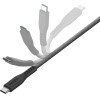 ENERGEA kabel Flow USB-C - LightningC94 MFI 1.5m black 60W 3A PD Fast Charge - (CBL-FLCL-BLK150M)