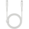ENERGEA kabel Flow USB-C - LightningC94 MFI 1.5m white 60W 3A PD Fast Charge - (CBL-FLCL-WHT150M)