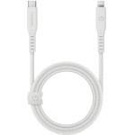ENERGEA kabel Flow USB-C - LightningC94 MFI 1.5m white 60W 3A PD Fast Charge - (CBL-FLCL-WHT150M)