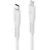 ENERGEA kabel Flow USB-C - LightningC94 MFI 1.5m white 60W 3A PD Fast Charge - (CBL-FLCL-WHT150M)
