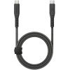 ENERGEA kabel Flow USB-C - USB-C1.5m black 240W 5A PD Fast Charge - (CBL-FLCC-BLK150M)