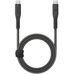 ENERGEA kabel Flow USB-C - USB-C1.5m black 240W 5A PD Fast Charge - (CBL-FLCC-BLK150M)