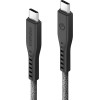 ENERGEA kabel Flow USB-C - USB-C1.5m black 240W 5A PD Fast Charge - (CBL-FLCC-BLK150M)