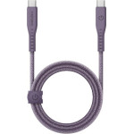 ENERGEA kabel Flow USB-C - USB-C1.5m purple 240W 5A PD Fast Charge - (CBL-FLCC-PUR150M)