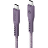 ENERGEA kabel Flow USB-C - USB-C1.5m purple 240W 5A PD Fast Charge - (CBL-FLCC-PUR150M)
