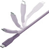 ENERGEA kabel Flow USB-C - USB-C1.5m purple 240W 5A PD Fast Charge - (CBL-FLCC-PUR150M)