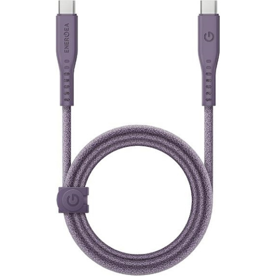 ENERGEA kabel Flow USB-C - USB-C1.5m purple 240W 5A PD Fast Charge - (CBL-FLCC-PUR150M)