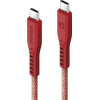ENERGEA kabel Flow USB-C - USB-C1.5m red 240W 5A PD Fast Charge - (CBL-FLCC-RED150M)