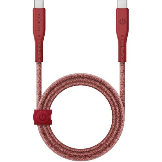 ENERGEA kabel Flow USB-C - USB-C1.5m red 240W 5A PD Fast Charge - (CBL-FLCC-RED150M)