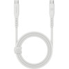 ENERGEA kabel Flow USB-C - USB-C1.5m white 240W 5A PD Fast Charge - (CBL-FLCC-WHT150M)