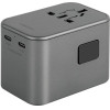 ENERGEA lad. siec. 1xUSB+2xUSB-CPD-PPS-QC 3.0 65W 1A2C adapter 4w1 US/AU/EU/UK gunmetal Travel - (TWA-GAN65-GUN)