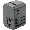 ENERGEA lad. siec. 3xUSB+2xUSB-CPD-PPS-QC 3.0 35.5W 3A2C adapter 4w1 US/AU/EU/UK gunmetal Trav - (TWA35-GUN)