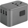 ENERGEA lad. siec. 3xUSB+2xUSB-CPD-PPS-QC 3.0 35.5W 3A2C adapter 4w1 US/AU/EU/UK gunmetal Trav - (TWA35-GUN)