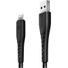 ENERGEA Nyloflex USB - Lightning Cable Charge and Sync C89 MFI 1.5m black - (CBL-NF-BLK150)