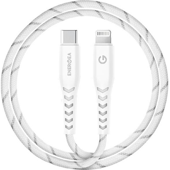 ENERGEA Nyloflex USB-C - Lightning Cable C94 MFI 1.5m white - (CBL-NFCL-WHT150)
