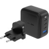 ENERGEA Wall Charger 1xUSB+3xUSB-CPD-PPS-QC 3.0 100W 3C1A black US+EU Travelite GAN100 - (CHR-TL-GAN100EU)