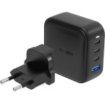 ENERGEA Wall Charger 1xUSB+3xUSB-CPD-PPS-QC 3.0 100W 3C1A black US+EU Travelite GAN100 - (CHR-TL-GAN100EU)