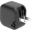 ENERGEA Wall Charger 2xUSB-C PD-PPS 45W 2C black US+EU Travelite GAN45 - (CHR-TL-GAN45EU)