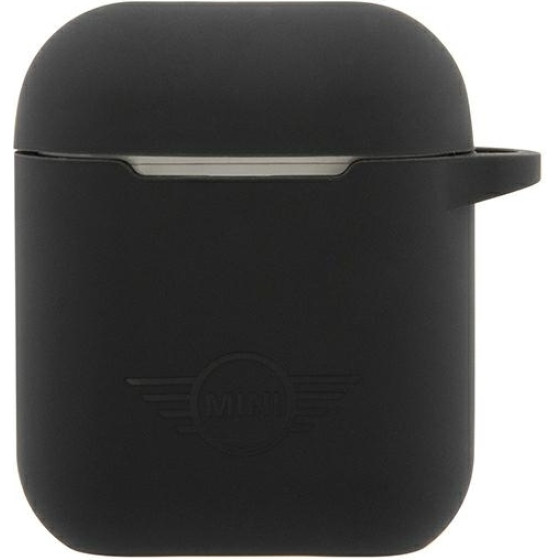 Mini Morris Mini AirPods coverczarny/black hard case Silicone Collection - (MIACA2SLTBK)