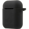Mini Morris Mini AirPods coverczarny/black hard case Silicone Collection - (MIACA2SLTBK)