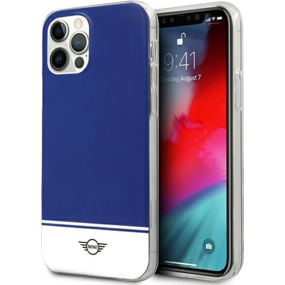 Mini Morris Mini iPhone 12 Pro Max6,7'' granatowy/navy hard case Stripe Collection - (MIHCP12LPCUBINA)