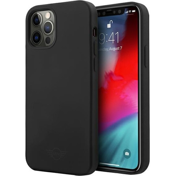 Mini Morris Mini iPhone 12 Pro Max6,7'' czarny/black hard case Silicone Tone On Tone - (MIHCP12LSLTBK)